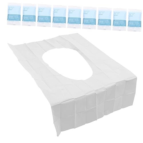 KICHOUSE Training Toilet Seat Covers 10pcs Waterproof Disposable Seat Covers for Boys and Girls Travel Public Bathroom