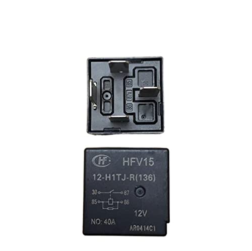 Relé HFV15 12V-H1TJ-R de 4 pines y 40A para automoción pack de 10 unidades