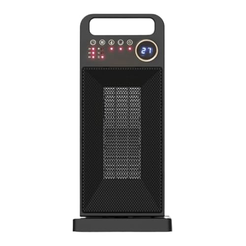 Calefactor eléctrico portátil con Control Remoto | Protección contra sobrecalentamiento | Calefacción cerámica PTC | Suministro rápido de Aire Caliente | Protección antivuelco