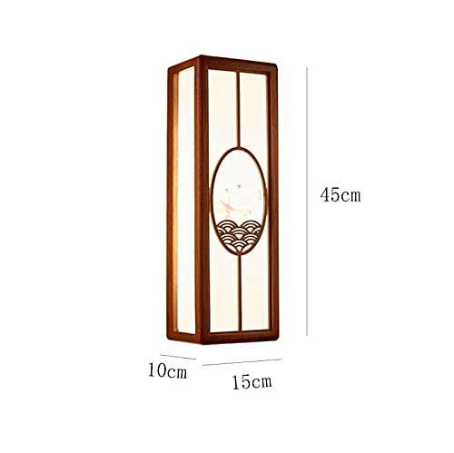 Lampe murale en noyer moderne et applique chic à éclairage modulable pour villa - 7