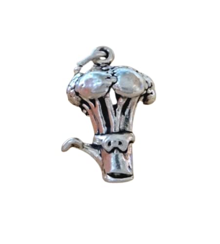 Sterling Silver 3D 19x12mm Solid 5 gram Heavy Bunch of