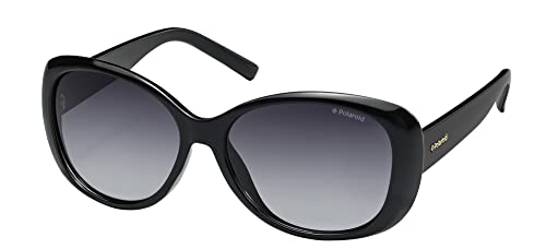 Polaroid PLD 4014/S WJ D28 Gafas de Sol, Negro (Shiny Black/Grey SF Pz), 57 para Mujer