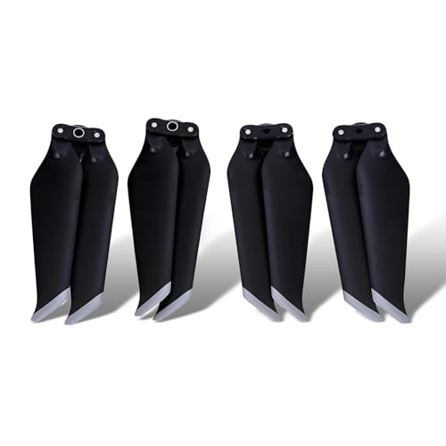 Dilwe 2 Pares de Helices RC Drone, Helices de Liberacion Rapida Reductoras de Ruido Compatibles con 2 Pro/Zoom(Borde Gris)