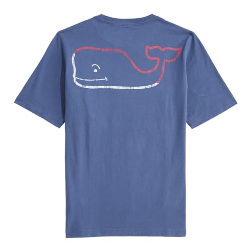vineyard vines Boys' Burgee Vintage Whale Short-Sleeve Pocket Tee