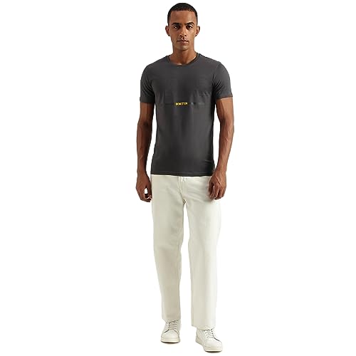 Image of UNITED COLORS OF BENETTON Men's Solid Regular Fit T-Shirt
