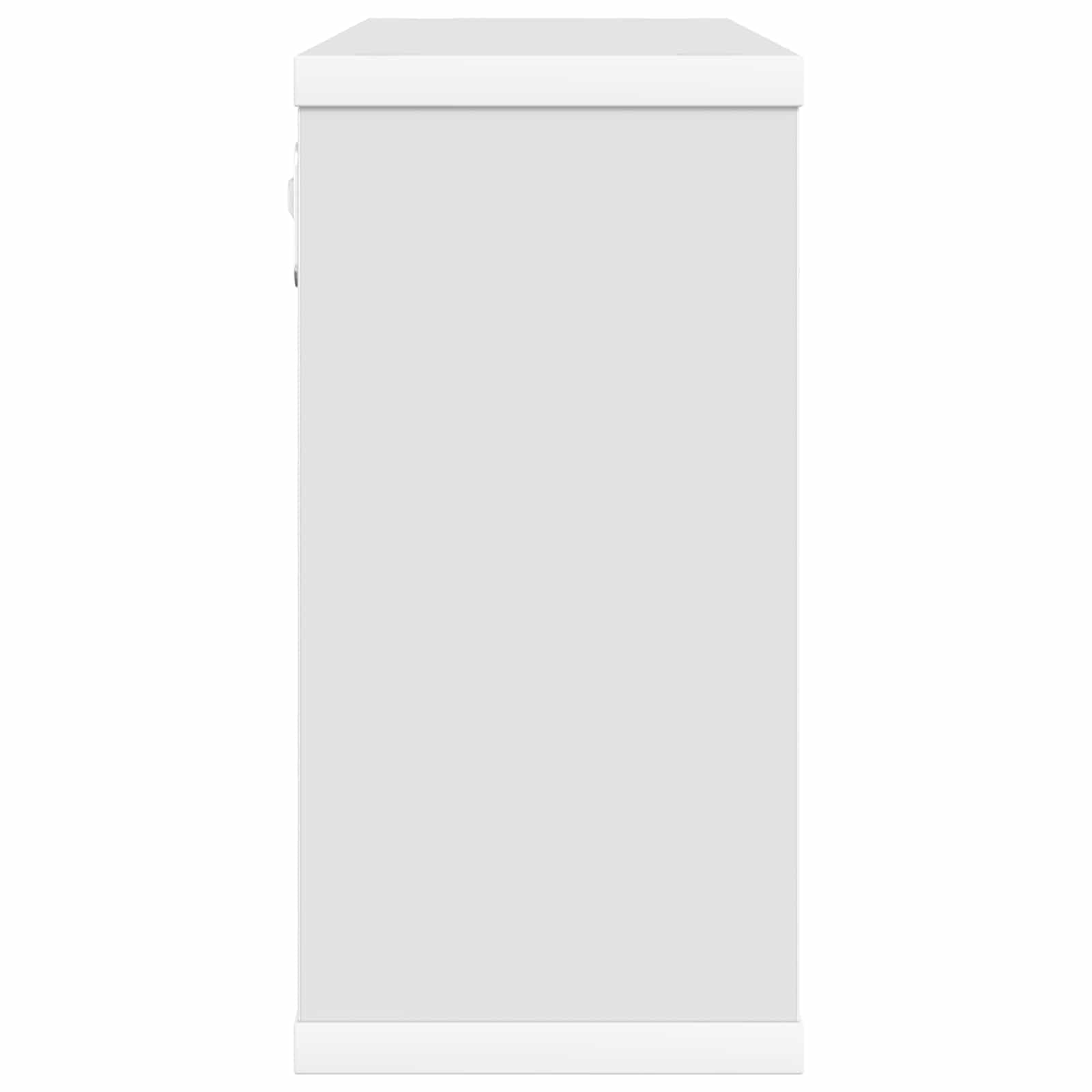 Mensola sospesa in legno bianco, 80 x 15 x 30 cm, montaggio a parete, con molto spazio per soggiorno, camera da letto, ufficio e cucina, design moderno, salvaspazio e stabile