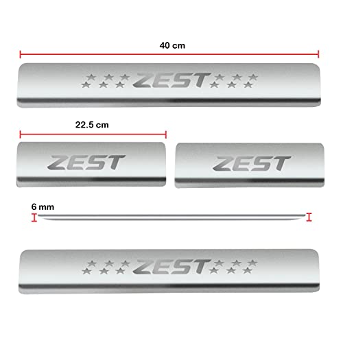 Image of Atteen Smart Door Sill /Foot Step Stainless Steel Plates Compatible with Tata Zest