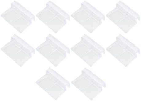 RLECS 10PCS Fish Tank Aquarium Acrylic Brackets 2.17×1.57×0.71inch Pet Supplies Glass Cover Clip Water Feature Box Hood