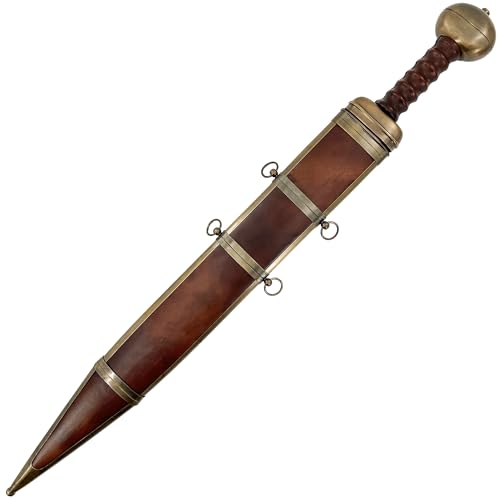MedievalDepot Ancient Roman Legionary Gladius Sword - Overall 29 1095 Carbon Steel Blade Full Tang