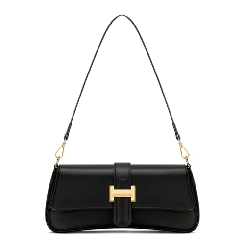 Shoulder Bag for Women Hobo Purses and Handbags Retro Clutch Underarm Purse, Black