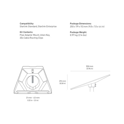 STARLINK Rohradapter für Standard Kit V4 grau - 4
