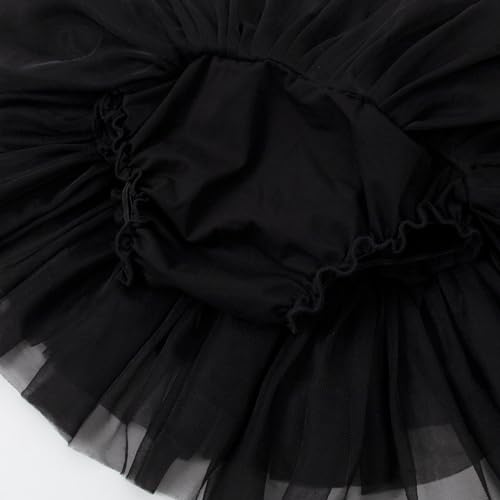 Image of 6M-3T Infant Baby Girl Tutu Skirt Toddler Girls Solid Color Tulle Skirts Birthday Outfits with Headband