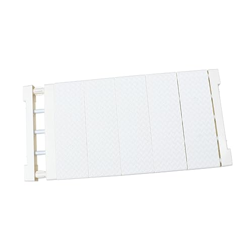STOBAZA Telescopic Partition for Wardrobe Plastic Storage Rack Shelf Easy Install Sturdy Plastic Stainless Steel (10kg Load)
