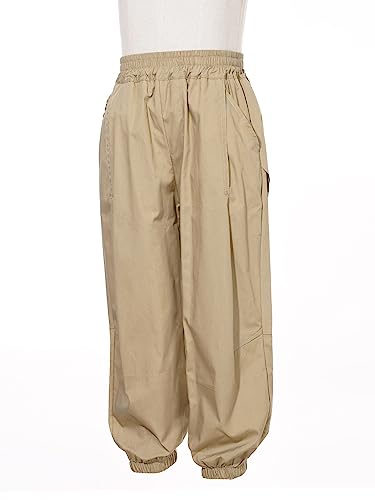 Boys Pull-On Cargo Jogger Pants Elastic Waist Casual Trousers Sports Joggers Hip Hop Jazz Dancewear Activewear4