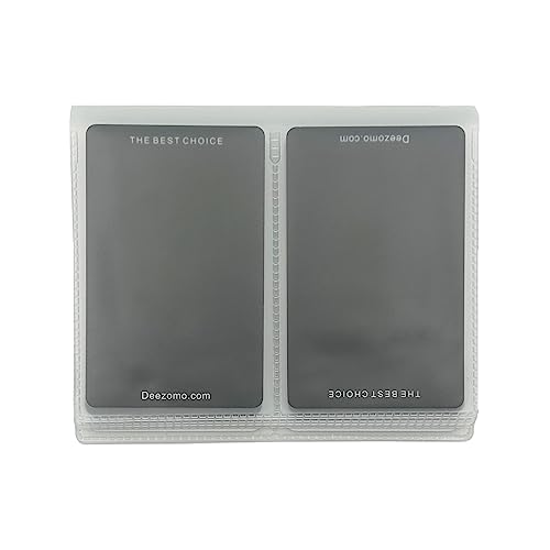 DEEZOMO Set of 2 Plastic Wallet Insert for Credit Card Checkbook, Men Wallets Trifold Vinyl Credit Card Sleeves Holder - Thumbnail 7