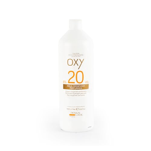 DESIGN LOOK OXIGENADA 20 Vol. D.L. 1000 ML, Negro, Estandar