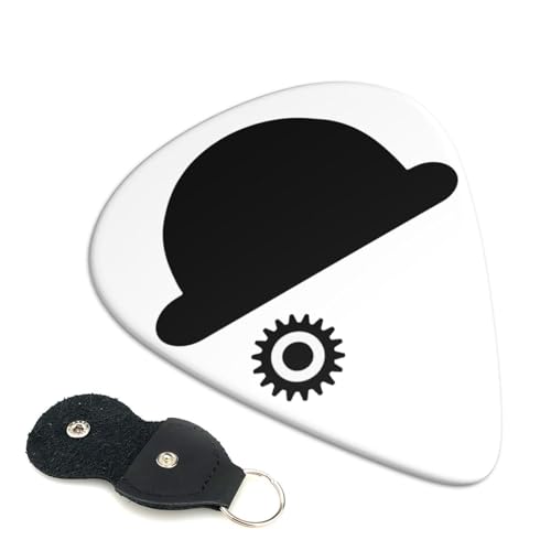 ギターピック Clockwork Orange 時計じかけのオレンジ 0.96mm ベース ギター用のピック ギターぴっく 収納ケース付き 厚み 初心者 携帯に便利 練習用