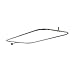 Barclay 4150-48-CP Rectangular Shower Rod, 48-Inch