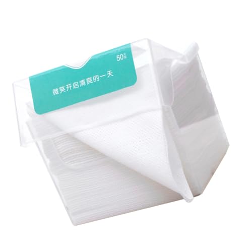 healvian 加厚使い捨てフェイシャルタオル 綿素材で肌に優しい乾湿両用メイク落とし用フェイスタオル 携帯便利で旅行 アウトドア適応