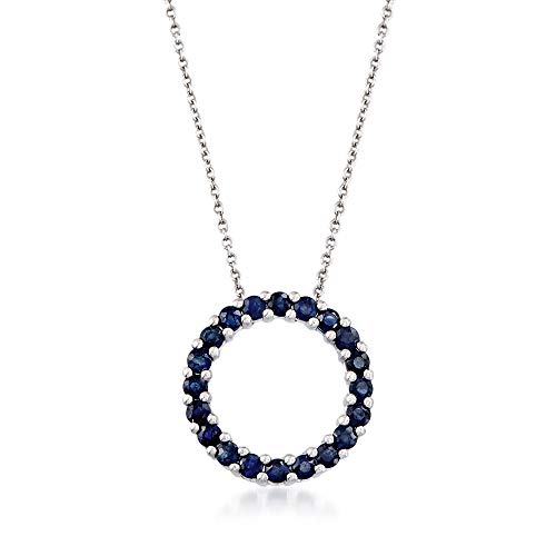 Ross-Simons Gemstone Circle of Eternity Necklace in Sterling Silver