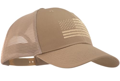 Image of TSSGBL USA Flag Trucker Hat - OSFM & XXL Big Head Fit, Adjustable Mesh Snapback American Patriotic Baseball Cap