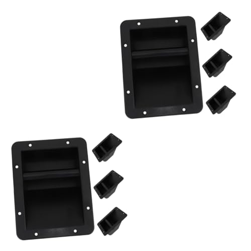 DOITOOL 8pcs Speaker Handle Plastic Grasping Accessory for Easy Carrying of Audio Cabinets and Cases Convenient Installation No Pre-Drilling Required
