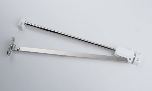 Preisvergleich Produktbild 1 Bremsklappenhalter Klappenhalter Klappenbeschläge Metall vernickelt 285 mm