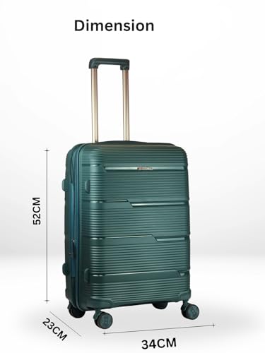 Image of Ligobags Polyester 8 Wheels 360 Degree Wall Street Soft-Sided Cabin Luggage Laptop Roller Case |24 Inch Trolley Bag