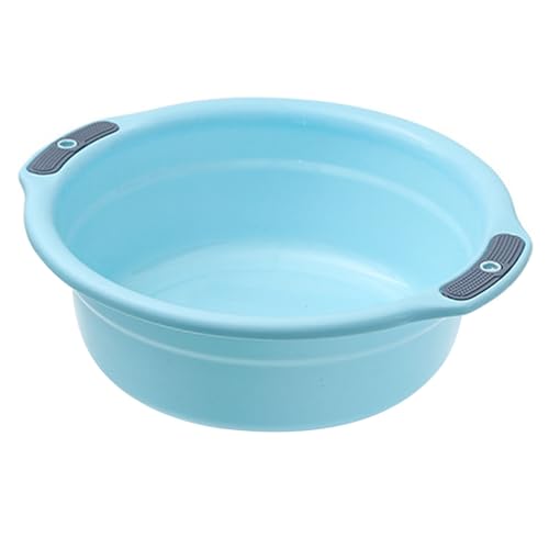 Large Capacity Thicken Plastic Basin for Home Dormitory with to Deformation and Extended Product Life for Washing Clothes Face Feet (S)