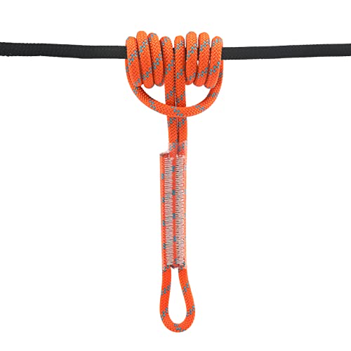 Newdoar 8Mm (5/16") Prusik Cord Pre-Sewn, 25Kn(5620 Lb) Nylon Prusik Loop, 3 Sizes Multipurpose Rope For Outdoor Climbing Arborist Rescue Mountaineering Rope(Orange, 12"/30Cm/1Pcs) #TOP5