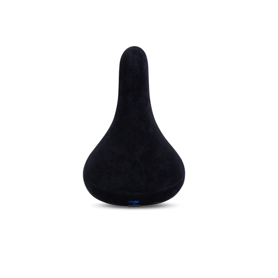 Selle de vélo à roulettes noire avec logos, selle de vélo en flanelle, logo brodé, rail de 8 mm