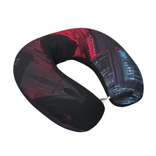 Almohada cuello espuma viscoelástica portátil miniatura 2