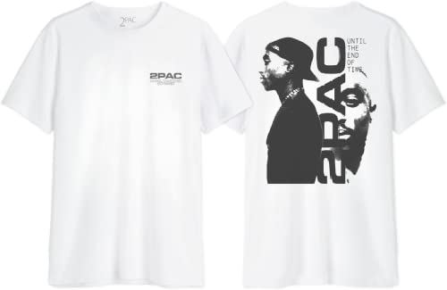 TUPAC Herren METUPACTS012 t Shirt Damen, Blanc, L