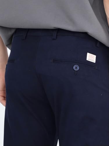 Image of Urbano Fashion Men's Straight Fit Mid Rise Cotton Casual Chinos Trousers Stretch