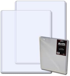 BCW 16x20 Topload Holder (1 Pack) | Rigid Plastic Toploaders for 16x20 Photos, Posters & Art Prints | Archival-Safe Clear Protectors | Short-Side Open | 16x20 Print Protection & Display