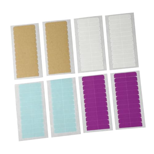 Housoutil Hair Extension Adhesive Strips 8 Pcs Double Sided Tape Sticker for Wig Tape for Wig Sensitive Skin Safe