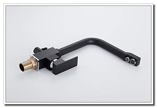 Robinet eau potable de cuisine noir avec mitigeur orientable pour évier - 8