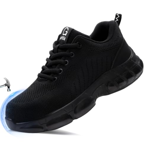 Image of Steel Toe Shoes for Women Safety Work Shoes Wear-Resistant for Warehouse
