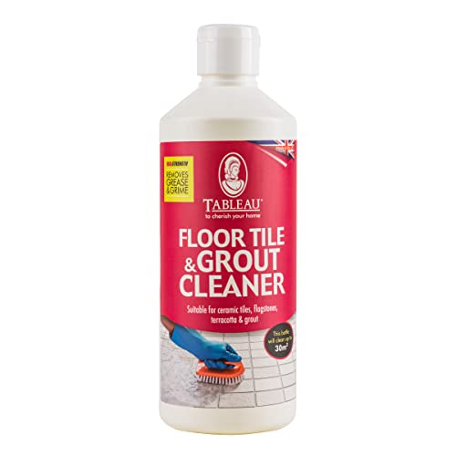 Tableau Floor Tile And Grout Cleaner 500ml. Perfect For Ceramic Tiles, Flagstones, Terracotta and All Types Of Grout. High Strength Cleaning Products For Home And Bathroom.