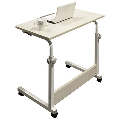 Overbed Tisch, Tray Table Einstellbare Sofa Seitennachttisch tragbaren Schreibtisch mit Rollen Laptopwagen, Ältere Menschen, älterer Patient Aid