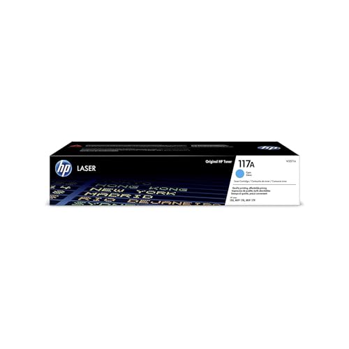 HP 117A W2071A Toner Cyan Authentique, 700 pages