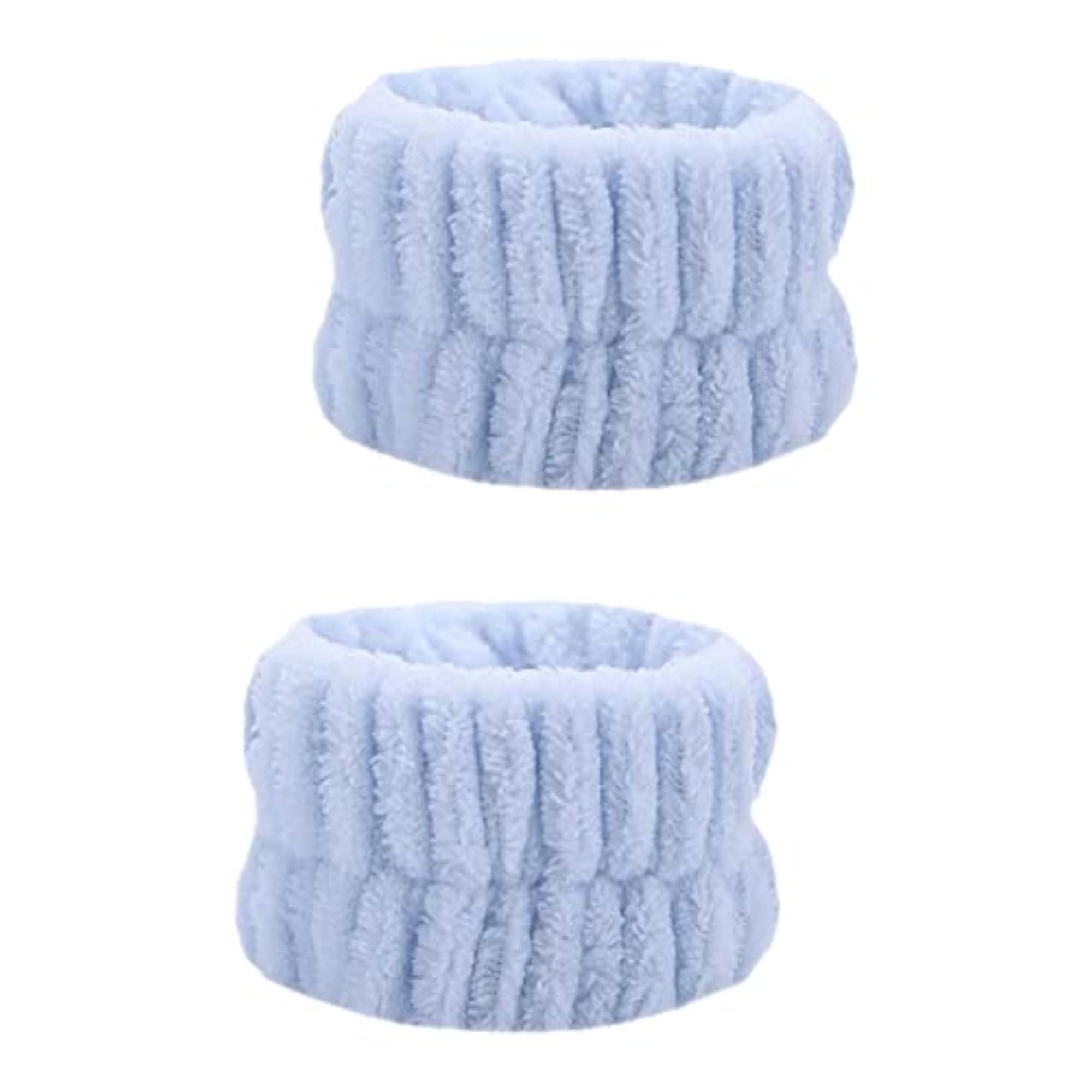6pc Portable Absorbent Wrist Wash Band Towels, Blue