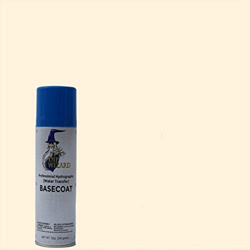 Dip Wizard Hydrographic Paint 12 Ounce Aerosol Spray Can Base Coat Hydro Graphic Film Water Transfer Printing Hydro Dipping Dip Paint (Mask White)