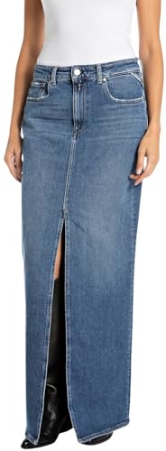 Jupe femme Replay W9922 denim coupe moderne pour style casual quotidien chic