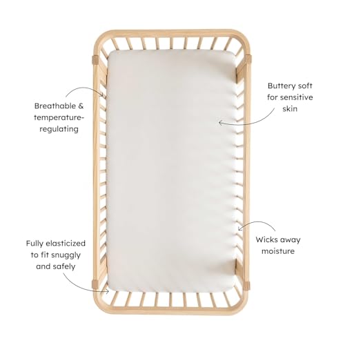 Image of Kyte Baby Soft Crib Sheet - Standard Fitted Crib Sheet Made with Rayon from Bamboo, Ultra-Gentle and Breathable (Pistachio)