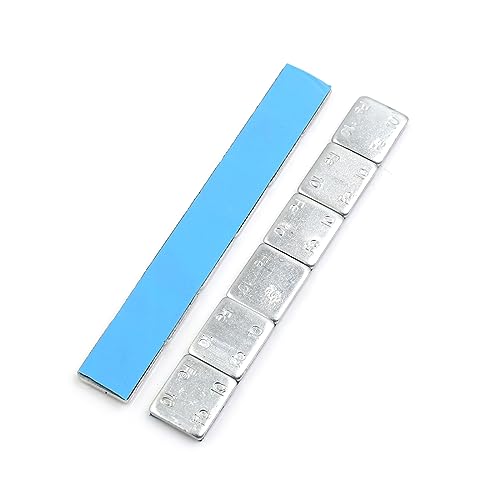 sourcing map 2 Stück Klebegewichte Streifen 2,1 Unzen Hinterrad für Motorrad 136 x 19mm