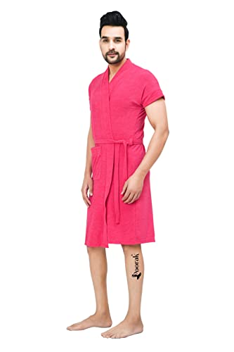 Image of Terry Men Bath robe Fit Upto 42 inches Rani