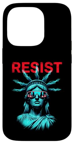 Resist Statue Liberty Bubblegum Equality Retro Edgy Protest �X�}�z�P�[�X iPhone 14 Pro �p