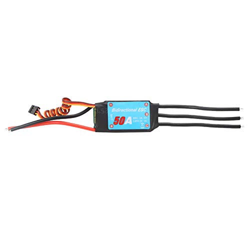 Brushless ESC,ESC Senza Spazzole a One way Spazzole Regolatore di velocità Elettronico ESC per Elica Subacquea per Auto (50A)