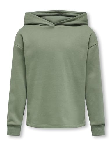 Kids ONLY Mädchen Kogfave L/S Hood SWT Noos Kapuzenpullover, Hedge Green, 134-140 EU
